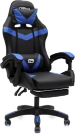 Gaming Chair – Ergonomic Adjustable Chair for Office & Home with PU Leather, Lumbar Support & Footrest IR-GMC24