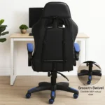 Gaming Chair – Ergonomic Adjustable Chair for Office & Home with PU Leather, Lumbar Support & Footrest IR-GMC24