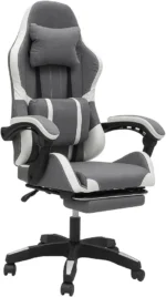 Gaming Chair – Ergonomic Recliner Office Chair with PU Leather & Footrest IB-GRC25