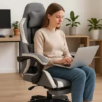 Gaming Chair – Ergonomic Recliner Office Chair with PU Leather & Footrest IB-GRC25
