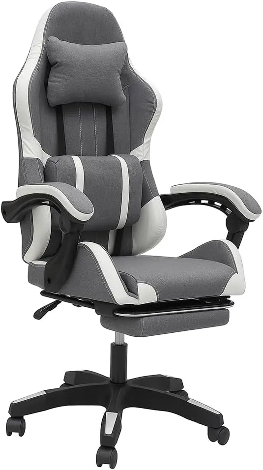 Gaming Chair – Ergonomic Recliner Office Chair with PU Leather & Footrest IB-GRC25
