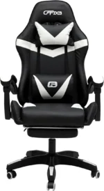 Gaming Chair – Ergonomic Reclining Chair for Office & Home with PU Leather, Lumbar Support & Footrest IB-GBW01