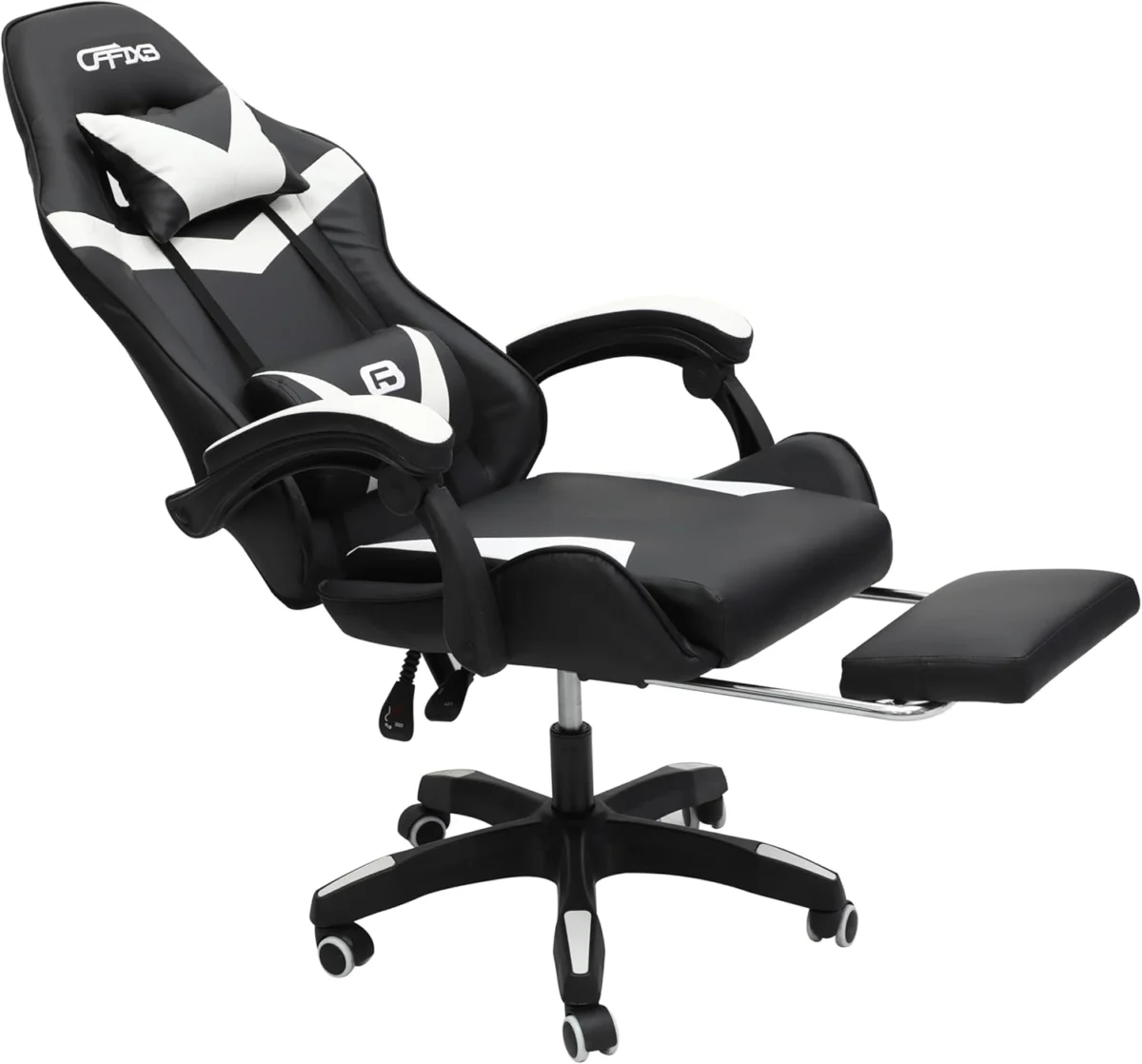 Gaming Chair – Ergonomic Reclining Chair for Office & Home with PU Leather, Lumbar Support & Footrest IB-GBW01