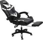 Gaming Chair – Ergonomic Reclining Chair for Office & Home with PU Leather, Lumbar Support & Footrest IB-GBW01