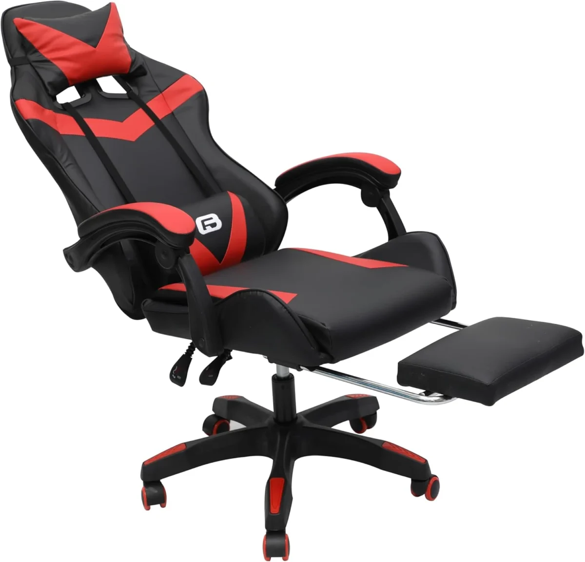 Gaming Chair – Ergonomic Reclining Chair for Office & Home with PU Leather, Lumbar Support & Footrest IB-GC05M