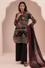 Pakistani Unstitched Luxe Printed Lawn 3PC Suit for Women IR-ZLLB3