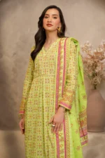 Pakistani Unstitched Signature Printed Lawn 3PC Suit for Women IR-ZLOG3