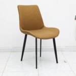 Dining Table Set – Modern Marble Top Table with 4 PU Leather Chairs IB-DTS4S