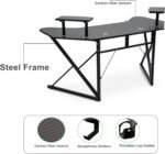 L-Shaped Gaming & Office Desk – Ergonomic Computer Table with Steel Frame IB-GDLS8