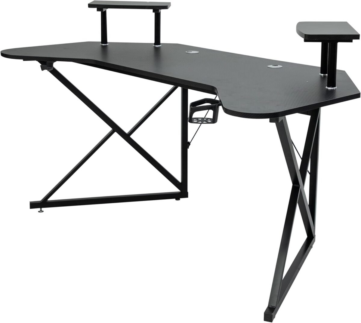 L-Shaped Gaming & Office Desk – Ergonomic Computer Table with Steel Frame IB-GDLS8
