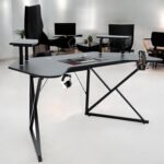 L-Shaped Gaming & Office Desk – Ergonomic Computer Table with Steel Frame IB-GDLS8