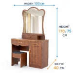 Oak Dressing with Mirror